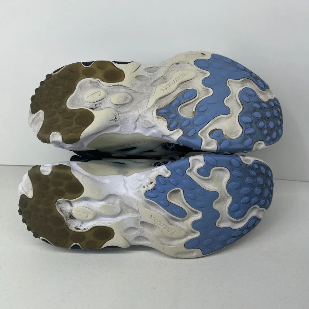 Nike React Presto Sneakers Youth Sz 6Y,‎ Women's Size 7.5 Black/Blue BQ4002-008